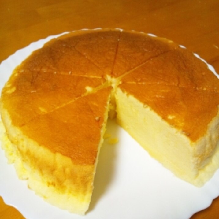 スライスチーズでスフレチーズケーキ＊分量メモ